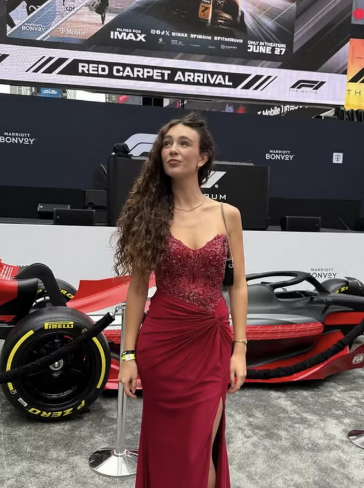 Jadee Vice at the F1 movie NYC premiere